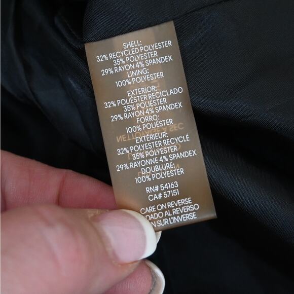 Calvin Klein Women's 12 Black 2 Button Front Lined Blazer - Picture 8 of 9